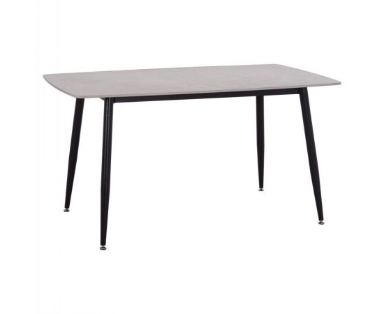 ΤΡΑΠΕΖΙ RAVEN HM18149.13 ΚΕΡΑΜΙΚΟ TOP ΓΚΡΙ ΜΑΡΜΑΡΟ-ΜΑΥΡΟ ΜΕΤΑΛΛΟ 140x80x74Υεκ. - ΤΡΑΠΕΖΙΑ ΚΟΥΖΙΝΑΣ στο Milonadakis.gr