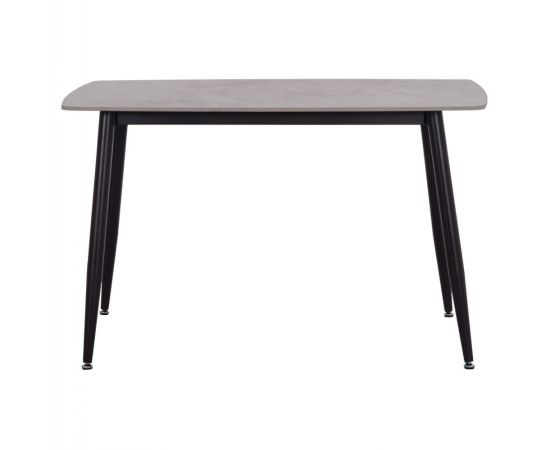 ΤΡΑΠΕΖΙ RAVEN HM9854.13 ΚΕΡΑΜΙΚΟ TOP ΓΚΡΙ ΜΑΡΜΑΡΟ-ΜΑΥΡΟ ΜΕΤΑΛΛΟ 120x70x73Υεκ. - ΤΡΑΠΕΖΙΑ ΚΟΥΖΙΝΑΣ στο Milonadakis.gr