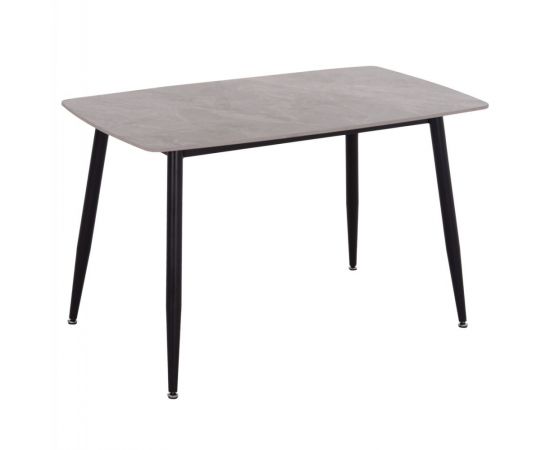 ΤΡΑΠΕΖΙ RAVEN HM9854.13 ΚΕΡΑΜΙΚΟ TOP ΓΚΡΙ ΜΑΡΜΑΡΟ-ΜΑΥΡΟ ΜΕΤΑΛΛΟ 120x70x73Υεκ. - ΤΡΑΠΕΖΙΑ ΚΟΥΖΙΝΑΣ στο Milonadakis.gr