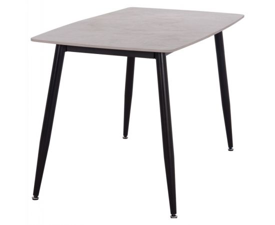 ΤΡΑΠΕΖΙ RAVEN HM9854.13 ΚΕΡΑΜΙΚΟ TOP ΓΚΡΙ ΜΑΡΜΑΡΟ-ΜΑΥΡΟ ΜΕΤΑΛΛΟ 120x70x73Υεκ. - ΤΡΑΠΕΖΙΑ ΚΟΥΖΙΝΑΣ στο Milonadakis.gr