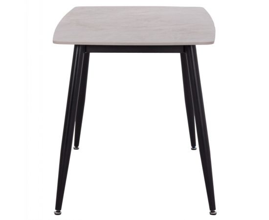 ΤΡΑΠΕΖΙ RAVEN HM9854.13 ΚΕΡΑΜΙΚΟ TOP ΓΚΡΙ ΜΑΡΜΑΡΟ-ΜΑΥΡΟ ΜΕΤΑΛΛΟ 120x70x73Υεκ. - ΤΡΑΠΕΖΙΑ ΚΟΥΖΙΝΑΣ στο Milonadakis.gr