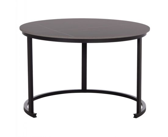 ΤΡΑΠΕΖΙ ΣΑΛΟΝΙΟΥ 2ΤΜΧ TALOS HM18140.02 ΜΑΥΡΟ ΚΕΡΑΜΙΚΟ TOP-ΜΕΤΑΛΛΙΚΑ ΠΟΔΙΑ Φ70x45,5Υ - ΤΡΑΠΕΖΙΑ ΚΟΥΖΙΝΑΣ στο Milonadakis.gr