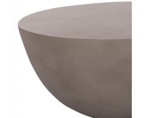 ΤΡΑΠΕΖΙ ΣΑΛΟΝΙΟΥ ΣΤΡΟΓΓΥΛΟ ALLAN HM18162.03 FIBER CEMENT ΣΕ ΓΚΡΙ--Φ92x49Υεκ. - ΤΡΑΠΕΖΙΑ ΚΟΥΖΙΝΑΣ στο Milonadakis.gr