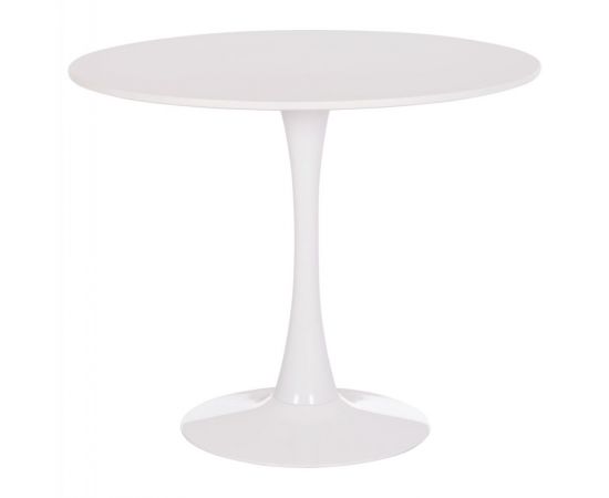 ΤΡΑΠΕΖΙ ΣΤΡΟΓΓΥΛΟ BROLIN HM18141.01 MDF TOP-ΒΑΣΗ ΜΕΤΑΛΛΙΚΗ--ΛΕΥΚΟ Φ90x73Υεκ - ΤΡΑΠΕΖΙΑ ΚΟΥΖΙΝΑΣ στο Milonadakis.gr