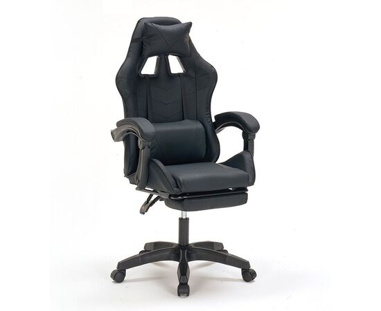 A9937 ΜΑΥΡΟ PVC ΠΟΛΥΘΡΟΝΑ GAMING/ΜΕ ΥΠΟΠΟΔΙΟ - ΚΑΡΕΚΛΕΣ ΓΡΑΦΕΙΟΥ στο Milonadakis.gr