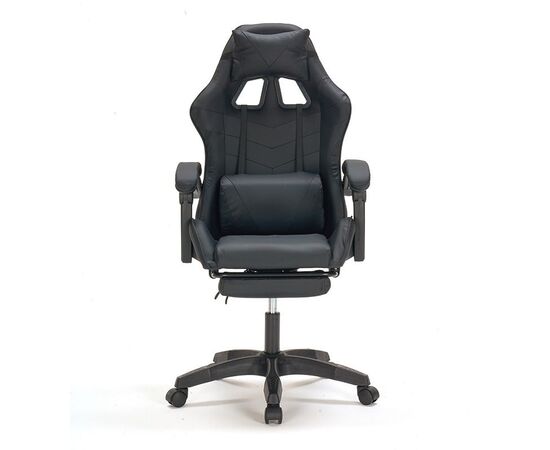 A9937 ΜΑΥΡΟ PVC ΠΟΛΥΘΡΟΝΑ GAMING/ΜΕ ΥΠΟΠΟΔΙΟ - ΚΑΡΕΚΛΕΣ ΓΡΑΦΕΙΟΥ στο Milonadakis.gr