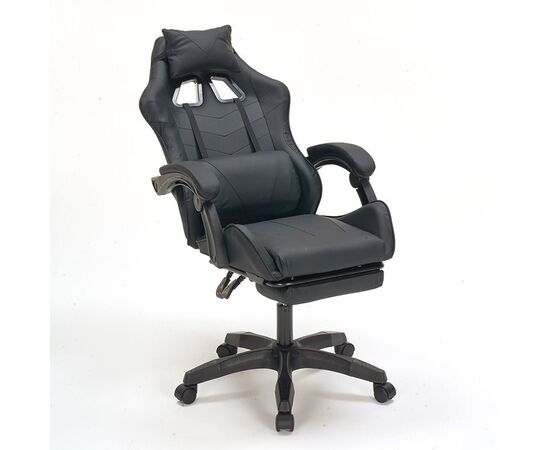 A9937 ΜΑΥΡΟ PVC ΠΟΛΥΘΡΟΝΑ GAMING/ΜΕ ΥΠΟΠΟΔΙΟ - ΚΑΡΕΚΛΕΣ ΓΡΑΦΕΙΟΥ στο Milonadakis.gr