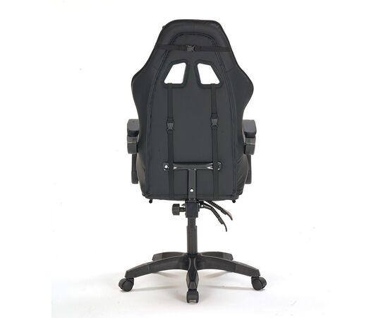 A9937 ΜΑΥΡΟ PVC ΠΟΛΥΘΡΟΝΑ GAMING/ΜΕ ΥΠΟΠΟΔΙΟ - ΚΑΡΕΚΛΕΣ ΓΡΑΦΕΙΟΥ στο Milonadakis.gr