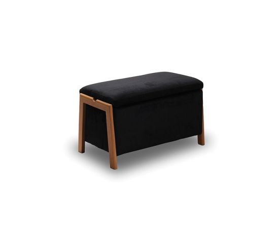 DALI ΣΚΑΜΠΟ VELVET BLACK ΜΕ ΑΠΟΘ. ΧΩΡΟ 75X42X44εκ. - ΣΚΑΜΠΟ ΜΠΑΡ στο Milonadakis.gr