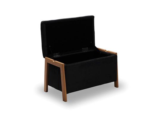 DALI ΣΚΑΜΠΟ VELVET BLACK ΜΕ ΑΠΟΘ. ΧΩΡΟ 75X42X44εκ. - ΣΚΑΜΠΟ ΜΠΑΡ στο Milonadakis.gr
