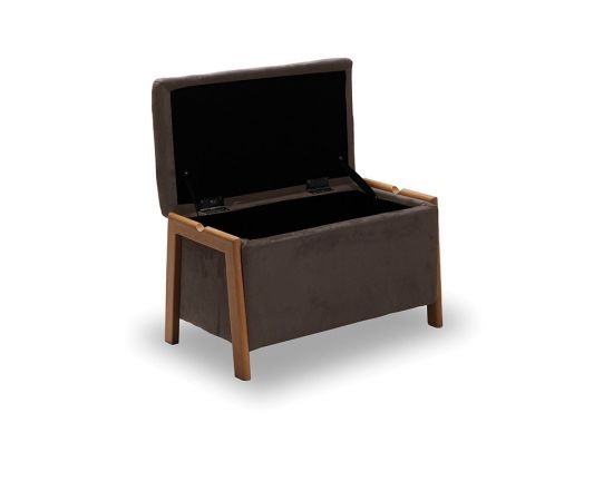 DALI ΣΚΑΜΠΟ VELVET BROWN ΜΕ ΑΠΟΘ. ΧΩΡΟ 75X42X44εκ. - ΣΚΑΜΠΟ ΜΠΑΡ στο Milonadakis.gr