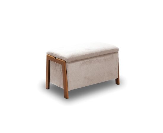 DALI ΣΚΑΜΠΟ VELVET BEIGE ΜΕ ΑΠΟΘ. ΧΩΡΟ 75X42X44εκ. - ΣΚΑΜΠΟ ΜΠΑΡ στο Milonadakis.gr