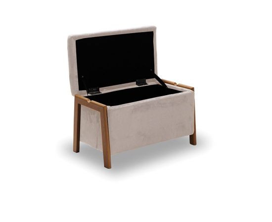 DALI ΣΚΑΜΠΟ VELVET BEIGE ΜΕ ΑΠΟΘ. ΧΩΡΟ 75X42X44εκ. - ΣΚΑΜΠΟ ΜΠΑΡ στο Milonadakis.gr