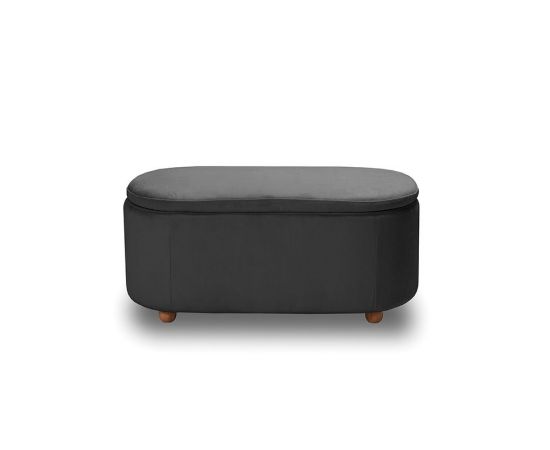 FOSTER ΣΚΑΜΠΟ VELVET GREY ΜΕ ΑΠΟΘ. ΧΩΡΟ 99Χ45X45εκ. - ΣΚΑΜΠΟ ΜΠΑΡ στο Milonadakis.gr