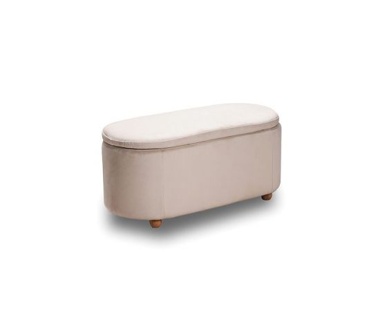 FOSTER ΣΚΑΜΠΟ VELVET BEIGE ΜΕ ΑΠΟΘ. ΧΩΡΟ 99Χ45X45εκ. - ΣΚΑΜΠΟ ΜΠΑΡ στο Milonadakis.gr