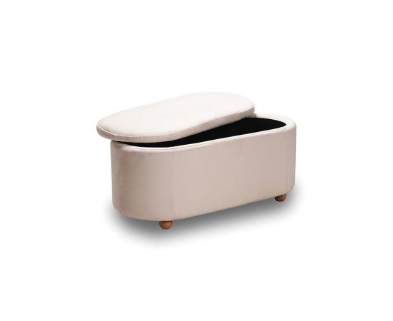 FOSTER ΣΚΑΜΠΟ VELVET BEIGE ΜΕ ΑΠΟΘ. ΧΩΡΟ 99Χ45X45εκ. - ΣΚΑΜΠΟ ΜΠΑΡ στο Milonadakis.gr