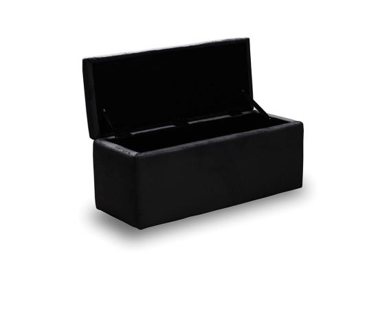 LIDO ΣΚΑΜΠΟ VELVET BLACK ΜΕ ΑΠΟΘ. ΧΩΡΟ 101X41X42εκ. - ΣΚΑΜΠΟ ΜΠΑΡ στο Milonadakis.gr