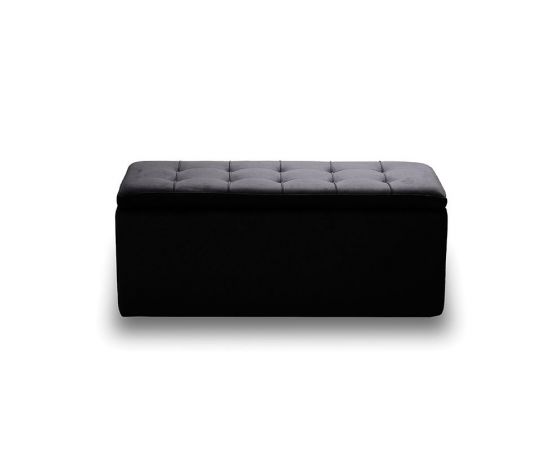 LIDO ΣΚΑΜΠΟ VELVET BLACK ΜΕ ΑΠΟΘ. ΧΩΡΟ 101X41X42εκ. - ΣΚΑΜΠΟ ΜΠΑΡ στο Milonadakis.gr