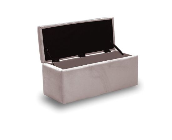 LIDO ΣΚΑΜΠΟ VELVET BEIGE ΜΕ ΑΠΟΘ. ΧΩΡΟ 101X41X42εκ. - ΣΚΑΜΠΟ ΜΠΑΡ στο Milonadakis.gr