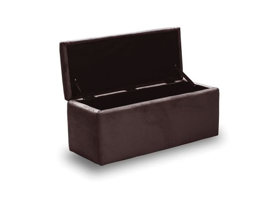 LIDO ΣΚΑΜΠΟ VELVET BROWN ΜΕ ΑΠΟΘ. ΧΩΡΟ 101X41X42εκ. - ΣΚΑΜΠΟ ΜΠΑΡ στο Milonadakis.gr