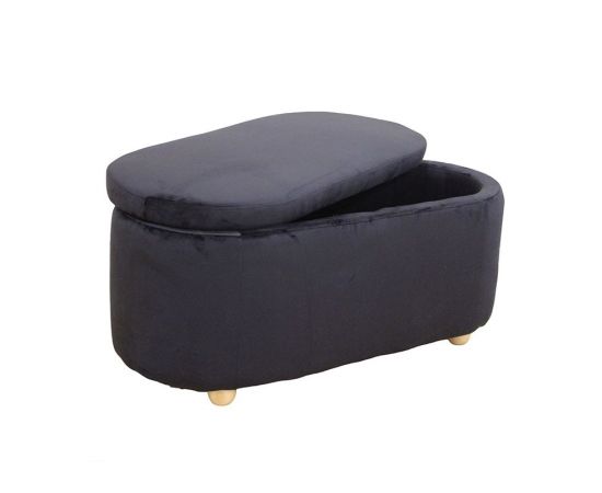 FOSTER ΣΚΑΜΠΟ VELVET BLACK ΜΕ ΑΠΟΘ. ΧΩΡΟ 99Χ45X45εκ. - ΣΚΑΜΠΟ ΜΠΑΡ στο Milonadakis.gr