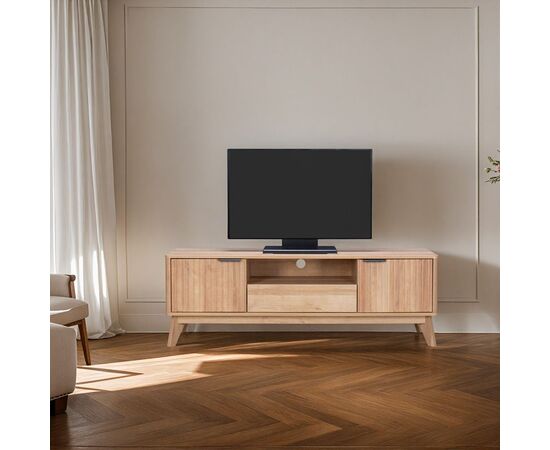 Έπιπλο τηλεόρασης Hamea pakoworld mdf σε φυσική απόχρωση 145x39,5x49εκ - ΕΠΙΠΛΑ ΤΗΛΕΟΡΑΣΗΣ στο Milonadakis.gr