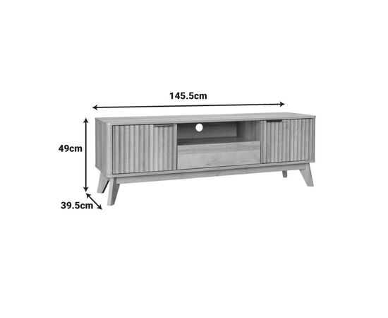 Έπιπλο τηλεόρασης Hamea pakoworld mdf σε φυσική απόχρωση 145x39,5x49εκ - ΕΠΙΠΛΑ ΤΗΛΕΟΡΑΣΗΣ στο Milonadakis.gr