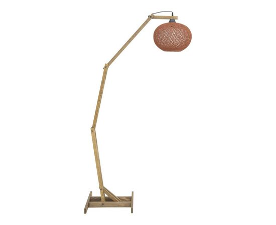 Φωτιστικό δαπέδου Gaia pakoworld Ε27 ξύλο καφέ 20x50x160εκ - ΦΩΤΙΣΤΙΚΑ ΔΑΠΕΔΟΥ στο Milonadakis.gr