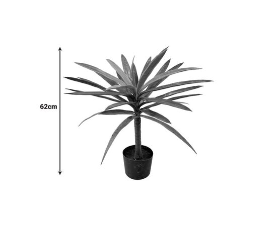 Διακοσμητικό φυτό Dracaena palm σε γλάστρα Inart πράσινο pp Υ62εκ - ΤΕΧΝΗΤΑ ΦΥΤΑ στο Milonadakis.gr