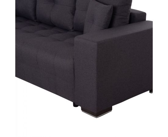 ΓΩΝΙΑΚΟΣ ΚΑΝΑΠΕΣ-ΚΡΕΒΑΤΙ ΜΕ ΑΠΟΘ.ΧΩΡΟ TRENDSTON HM3302.01L ΓΚΡΙ ΥΦΑΣΜΑ 298x177x95Υεκ - ΚΑΝΑΠΕΔΕΣ-ΣΑΛΟΝΙΑ στο Milonadakis.gr