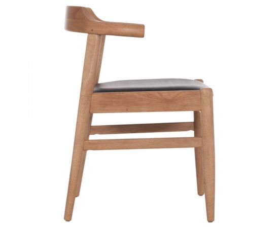ΠΟΛΥΘΡΟΝΑ CERSEI HM9946.01 RUBBERWOOD ΣΕ LIGHT OAK & PU ΣΕ ΜΑΥΡΟ 57x53x72Υεκ - ΚΑΡΕΚΛΕΣ - ΠΟΛΥΘΡΟΝΕΣ ΕΣ. στο Milonadakis.gr