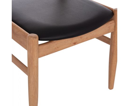ΠΟΛΥΘΡΟΝΑ CERSEI HM9946.01 RUBBERWOOD ΣΕ LIGHT OAK & PU ΣΕ ΜΑΥΡΟ 57x53x72Υεκ - ΚΑΡΕΚΛΕΣ - ΠΟΛΥΘΡΟΝΕΣ ΕΣ. στο Milonadakis.gr