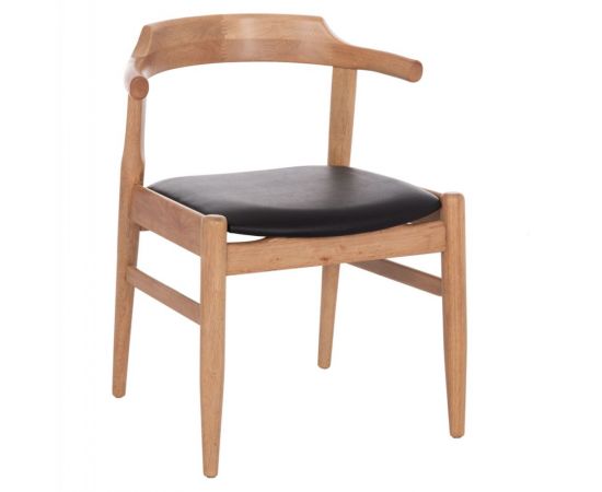 ΠΟΛΥΘΡΟΝΑ CERSEI HM9946.01 RUBBERWOOD ΣΕ LIGHT OAK & PU ΣΕ ΜΑΥΡΟ 57x53x72Υεκ - ΚΑΡΕΚΛΕΣ - ΠΟΛΥΘΡΟΝΕΣ ΕΣ. στο Milonadakis.gr