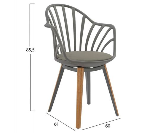 ΣΕΤ ΤΡΑΠΕΖΑΡΙΑΣ 5ΤΜΧ ANAIS HM21176 MDF TOP ΣΕ ΓΚΡΙ--P.P. & PU ΣΕ ΓΚΡΙ - ΤΡΑΠΕΖΑΡΙΕΣ στο Milonadakis.gr