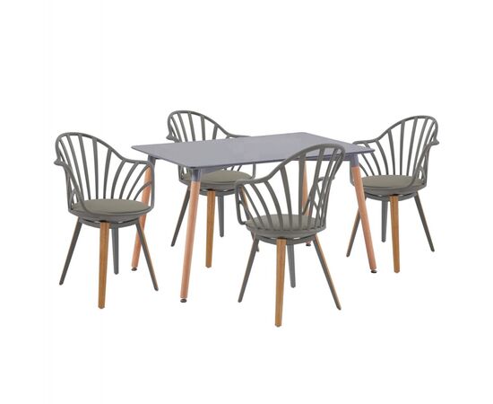 ΣΕΤ ΤΡΑΠΕΖΑΡΙΑΣ 5ΤΜΧ ANAIS HM21176 MDF TOP ΣΕ ΓΚΡΙ--P.P. & PU ΣΕ ΓΚΡΙ - ΤΡΑΠΕΖΑΡΙΕΣ στο Milonadakis.gr