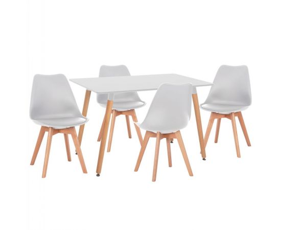 ΣΕΤ ΤΡΑΠΕΖΑΡΙΑΣ 5ΤΜΧ VEGAS HM21184 MDF TOP ΣΕ ΛΕΥΚΟ--ΠΟΔΙΑ ΟΞΙΑΣ - ΤΡΑΠΕΖΑΡΙΕΣ στο Milonadakis.gr