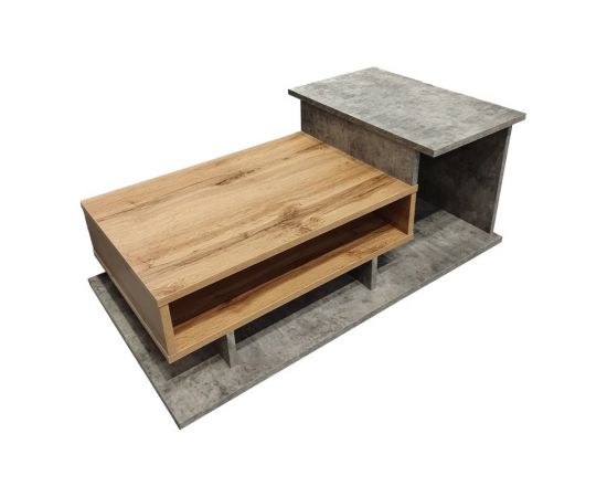 Τραπέζι σαλονιού Nuvele pakoworld σε γκρι antique-sonoma απόχρωση 90x50x35εκ - ΤΡΑΠΕΖΑΚΙΑ ΣΑΛΟΝΙΟΥ στο Milonadakis.gr