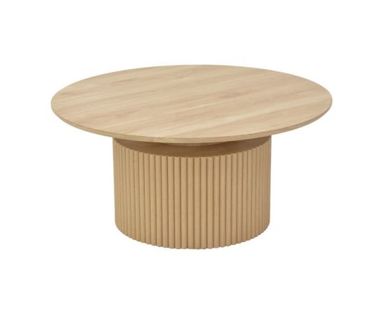 Τραπέζι σαλονιού Opols pakoworld mdf σε  φυσική απόχρωση Φ90x42εκ - ΤΡΑΠΕΖΑΚΙΑ ΣΑΛΟΝΙΟΥ στο Milonadakis.gr