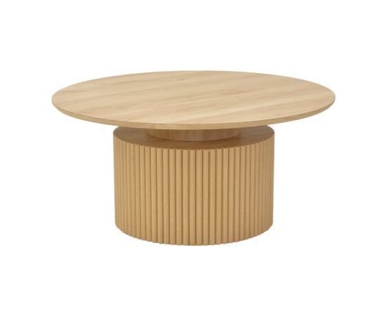 Τραπέζι σαλονιού Opols pakoworld mdf σε  φυσική απόχρωση Φ90x42εκ - ΤΡΑΠΕΖΑΚΙΑ ΣΑΛΟΝΙΟΥ στο Milonadakis.gr
