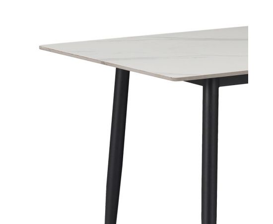 Τραπεζαρία Aurora I-Gustas pakoworld σετ 5τεμ sintered stone-μαύρο 120x60x75εκ - ΤΡΑΠΕΖΑΡΙΕΣ στο Milonadakis.gr