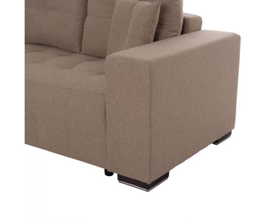 ΓΩΝΙΑΚΟΣ ΚΑΝΑΠΕΣ-ΚΡΕΒΑΤΙ ΜΕ ΑΠΟΘ.ΧΩΡΟ TRENDSTON HM3302.03L ΜΠΕΖ ΥΦΑΣΜΑ 298x177x95Υεκ - ΚΑΝΑΠΕΔΕΣ-ΣΑΛΟΝΙΑ στο Milonadakis.gr