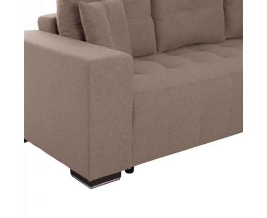 ΓΩΝΙΑΚΟΣ ΚΑΝΑΠΕΣ-ΚΡΕΒΑΤΙ ΜΕ ΑΠΟΘ.ΧΩΡΟ TRENDSTON HM3302.03R ΜΠΕΖ ΥΦΑΣΜΑ 298x177x95Υεκ - ΚΑΝΑΠΕΔΕΣ-ΣΑΛΟΝΙΑ στο Milonadakis.gr