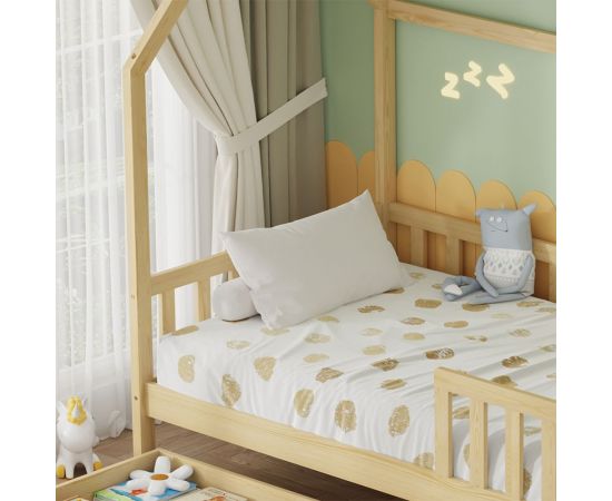 ΚΡΕΒΑΤΙ ΠΑΙΔΙΚΟ ΜΕ ΣΥΡΤΑΡΙΑ PHYLLIS HM724.01 τ.MONTESSORI ΦΥΣΙΚΟ 196x97x161Υεκ. - ΠΑΙΔΙΚΟ ΔΩΜΑΤΙΟ στο Milonadakis.gr