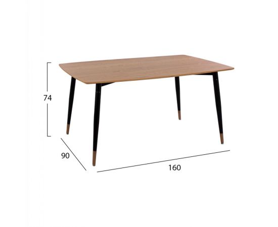 ΣΕΤ ΤΡΑΠΕΖΑΡΙΑΣ 5ΤΜΧ JOLIE HM11198.02 MDF TOP-ΒΕΛΟΥΔΟ ΣΑΠΙΟ ΜΗΛΟ & ΜΕΤΑΛΛΟ ΜΑΥΡΟ - ΤΡΑΠΕΖΑΡΙΕΣ στο Milonadakis.gr