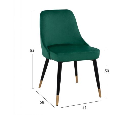 ΣΕΤ ΤΡΑΠΕΖΑΡΙΑΣ 5ΤΜΧ JOLIE HM11198.03 MDF TOP-ΒΕΛΟΥΔΟ ΚΥΠΑΡΙΣΣΙ & ΜΕΤΑΛΛΟ ΜΑΥΡΟ - ΤΡΑΠΕΖΑΡΙΕΣ στο Milonadakis.gr