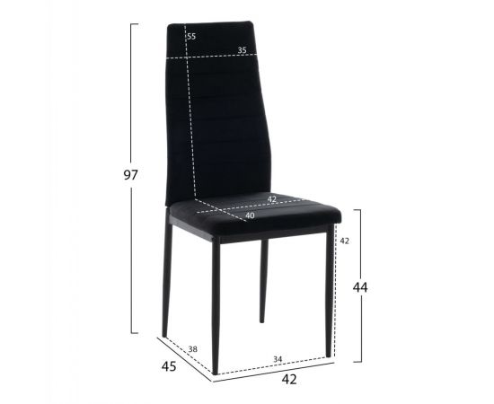 ΣΕΤ ΤΡΑΠΕΖΑΡΙΑΣ 5ΤΜΧ MINIMAL HM21173 MDF TOP ΜΑΥΡΟ-ΒΕΛΟΥΔΟ & ΜΕΤΑΛΛΟ ΜΑΥΡΟ - ΤΡΑΠΕΖΑΡΙΕΣ στο Milonadakis.gr