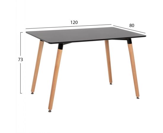 ΣΕΤ ΤΡΑΠΕΖΑΡΙΑΣ 5ΤΜΧ ARIADNE HM21174 MDF TOP & ΠΟΛΥΠΡΟΠΥΛΕΝΙΟ ΣΕ ΜΑΥΡΟ - ΤΡΑΠΕΖΑΡΙΕΣ στο Milonadakis.gr