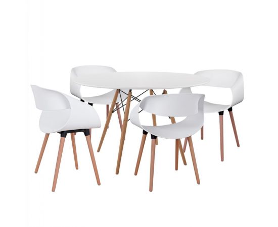 ΣΕΤ ΤΡΑΠΕΖΑΡΙΑΣ 5ΤΜΧ MAGGIE HM21186 MDF TOP & ΠΟΛΥΠΡΟΠΥΛΕΝΙΟ ΣΕ ΛΕΥΚΟ ΧΡΩΜΑ - ΤΡΑΠΕΖΑΡΙΕΣ στο Milonadakis.gr