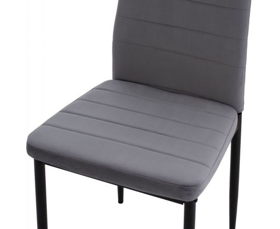 ΣΕΤ ΤΡΑΠΕΖΑΡΙΑΣ 5ΤΜΧ LADY HM21199.01 ΓΥΑΛΙ--ΜΕΤΑΛΛΟ ΣΕ ΜΑΥΡΟ & ΒΕΛΟΥΔΟ ΓΚΡΙ - ΤΡΑΠΕΖΑΡΙΕΣ στο Milonadakis.gr