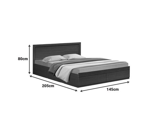 Κρεβάτι Olympus pakoworld με συρτάρι σε wenge απόχρωση 140x200εκ - ΚΡΕΒΑΤΙΑ στο Milonadakis.gr